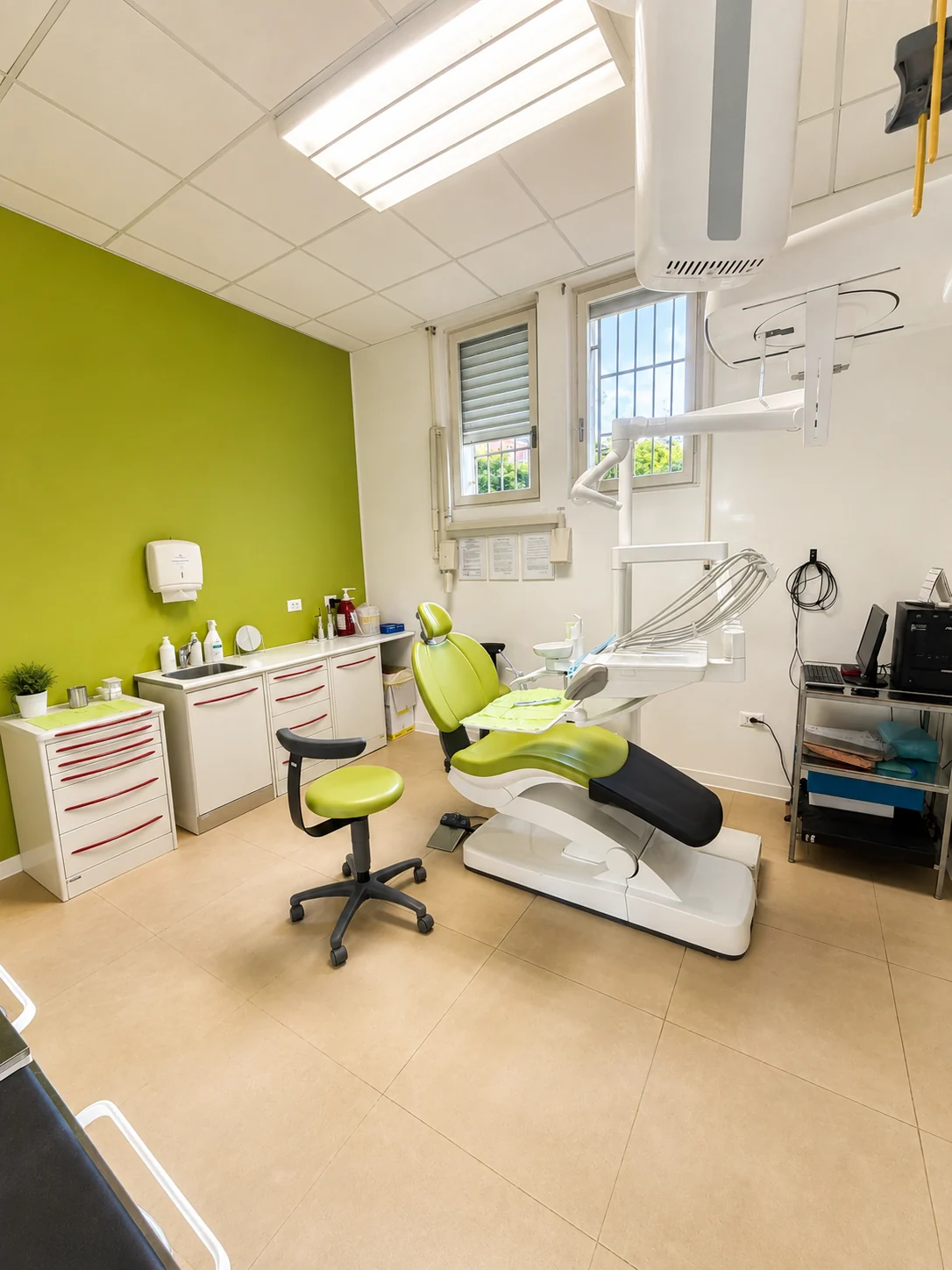 Sala odontoiatrica attrezzata
