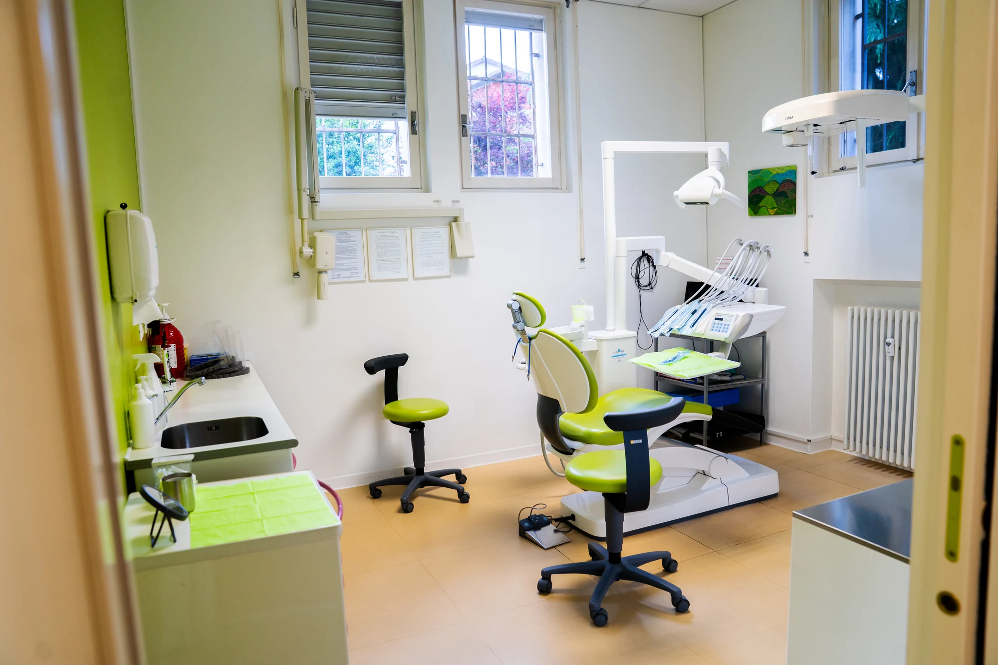 Vista della sala operativa dello Studio Dentistico Chiavassa